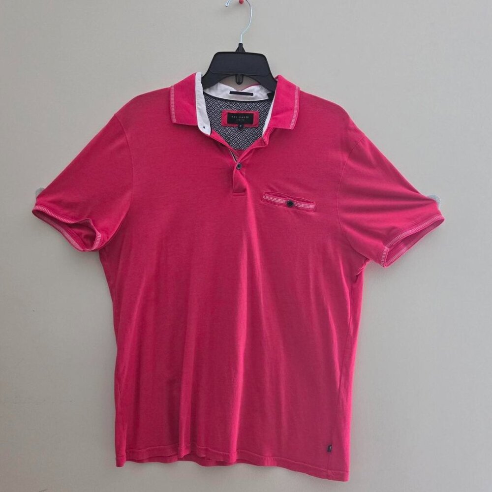 Ted Baker Pink Red Polo